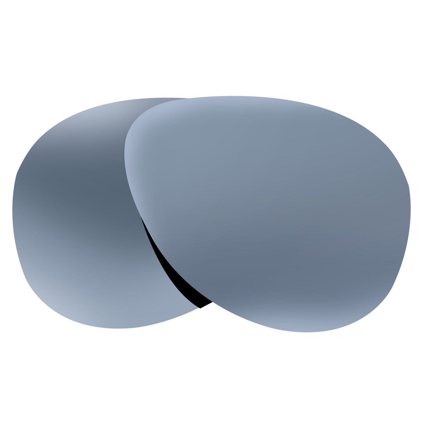 Ray-Ban RB4312 57mm replacement lenses by funreplace Titanium Silver mirrored polarized