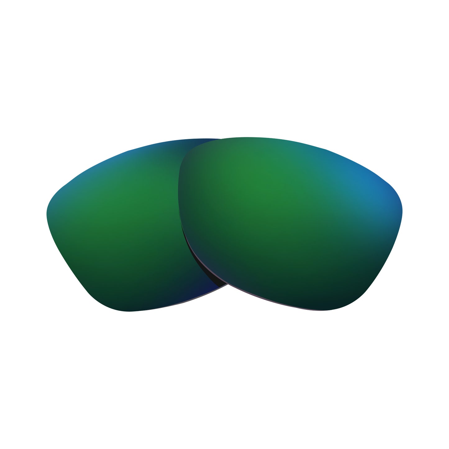 Oakley Endure Edge OO9073 replacement lenses by funreplace Emerald Green mirrored polarized