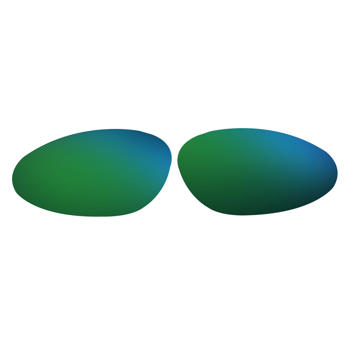 Oakley E Wire 1.0 replacement lenses by funreplace Emerald Green mirrored polarized