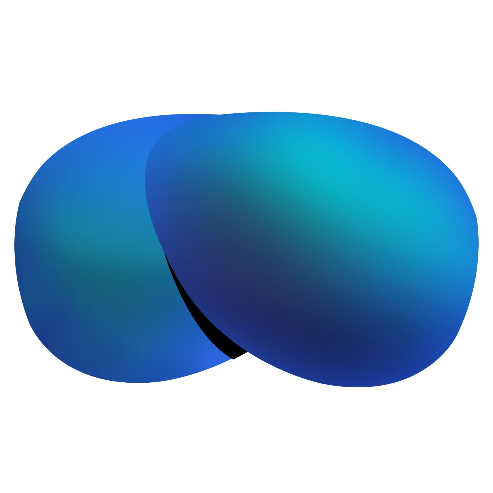 Ray-Ban RB4312 57mm replacement lenses by funreplace Arctic Blue mirrored polarized