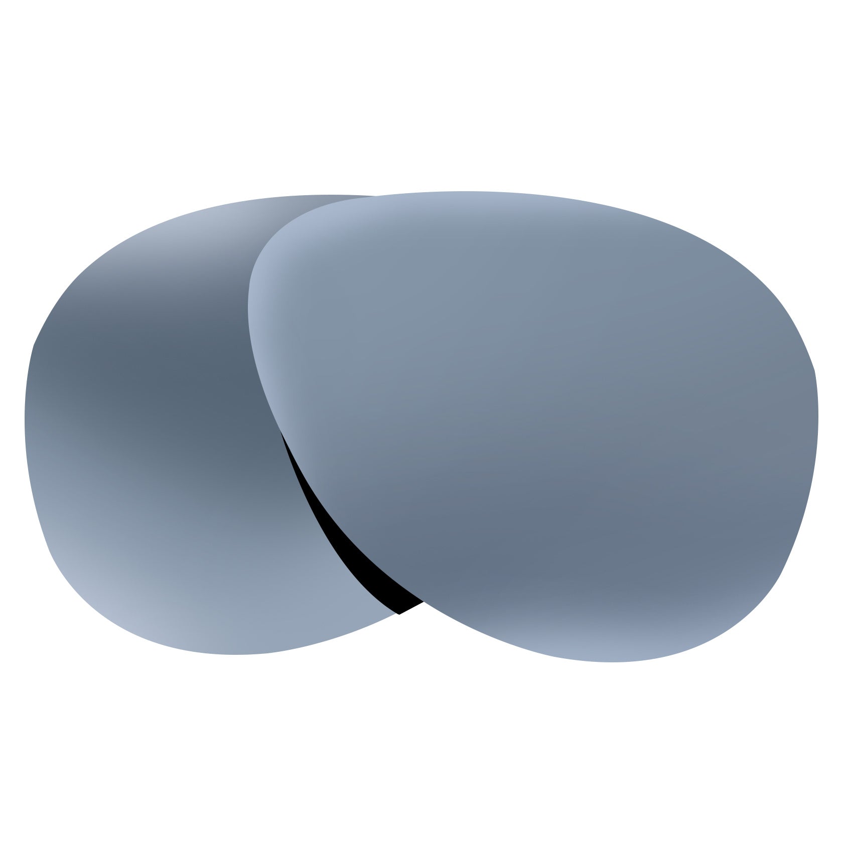 Ray-Ban RB4312 57mm replacement lenses by funreplace Titanium Silver mirrored polarized