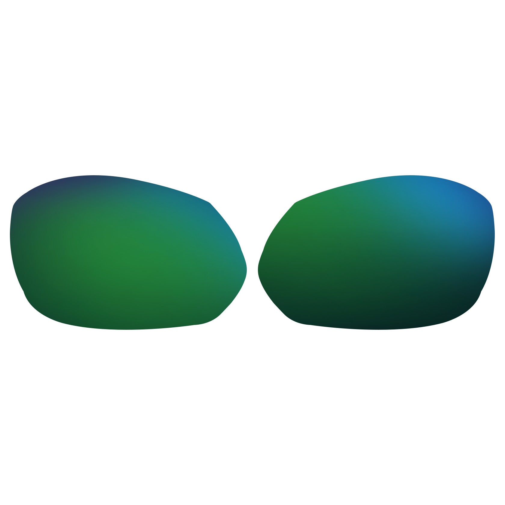 Oakley X-Metal Juliet Pro Replacement Lenses by Funreplace Green Mirrored Polarized